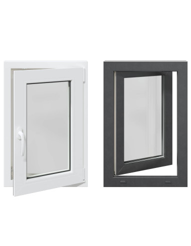 Finestra per Soffitta RISOR Antracite 50 x 75 cm PVC e Vetro
