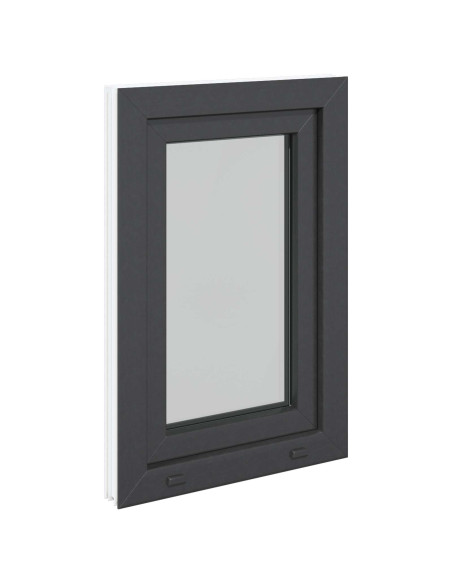 Finestra per Soffitta RISOR Antracite 50 x 75 cm PVC e Vetro