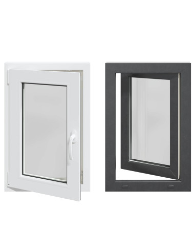 Finestra per Soffitta RISOR Antracite 50 x 75 cm PVC e Vetro