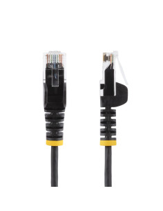 StarTech.com Cavo Ethernet CAT6 Nero da 5m Patch UTP con Plug RJ45 Antigroviglio e Rilievi di Trazione, Cavo Lan Slim in Rame Pu 2
