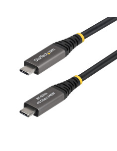 StarTech.com Cavo USB4 da 2m, 40 Gbps, Cavo USB-C Attivo, 240W PD, 8K 60Hz / 4K 240 Hz DP2.1 DP40, Rivestimento in TPE, Compatib