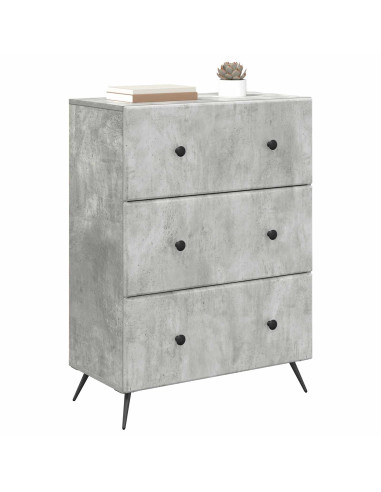Mobile con Cassetti Grigio Cemento 66 x 34,5 x 90 cm