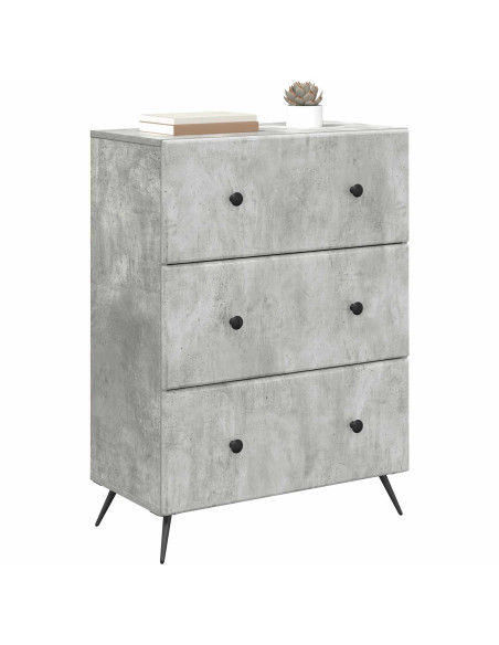 Mobile con Cassetti Grigio Cemento 66 x 34,5 x 90 cm