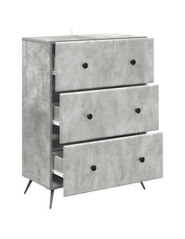 Mobile con Cassetti Grigio Cemento 66 x 34,5 x 90 cm