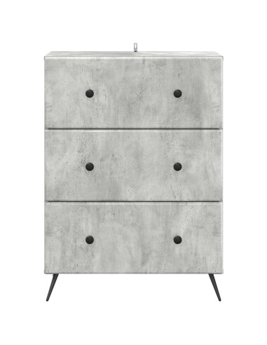 Mobile con Cassetti Grigio Cemento 66 x 34,5 x 90 cm
