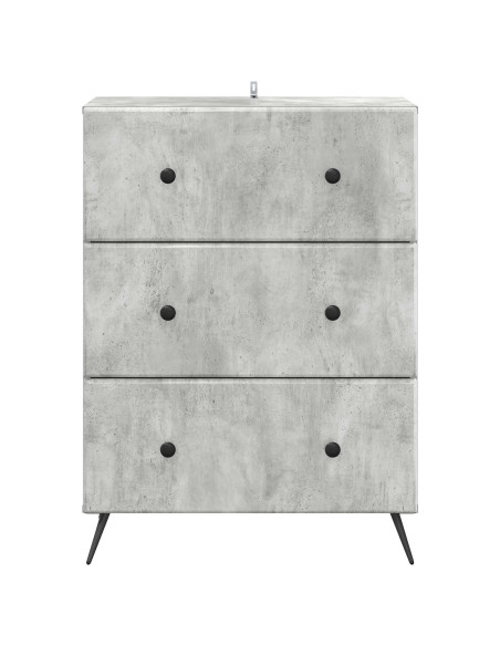 Mobile con Cassetti Grigio Cemento 66 x 34,5 x 90 cm