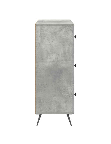 Mobile con Cassetti Grigio Cemento 66 x 34,5 x 90 cm
