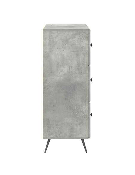 Mobile con Cassetti Grigio Cemento 66 x 34,5 x 90 cm