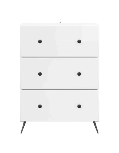 Mobile con Cassetti Bianco Lucido 66 x 34,5 x 90 cm