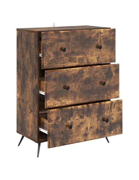 Mobile con Cassetti Rovere Fumo 66 x 34,5 x 90 cm