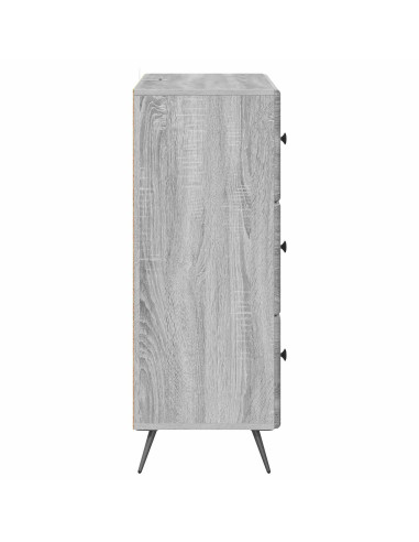 Mobile con Cassetti Grigio Sonoma 66 x 34,5 x 90 cm