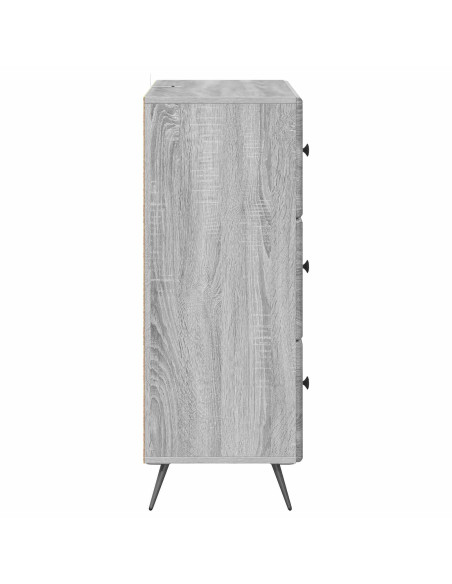 Mobile con Cassetti Grigio Sonoma 66 x 34,5 x 90 cm