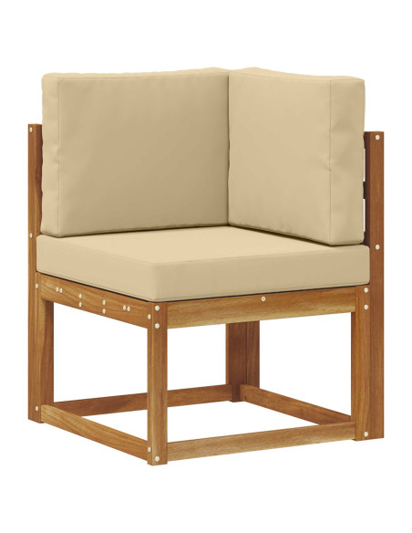 Set di divani da esterno 6 pcs Naturale 63 x 63 x 73 cm