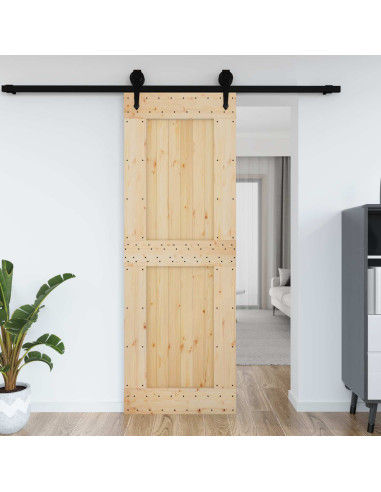 Porta NARVIK Naturale 80 x 210 cm Legno di pino solido