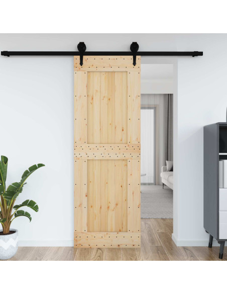 Porta NARVIK Naturale 80 x 210 cm Legno di pino solido