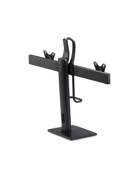 StarTech.com Supporto da Tavolo per Due Monitor- Staffa con barra trasversale per 2 Schermi da 27" VESA 75x75/100x100, altezza r