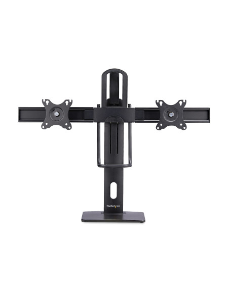 StarTech.com Supporto da Tavolo per Due Monitor- Staffa con barra trasversale per 2 Schermi da 27" VESA 75x75/100x100, altezza r