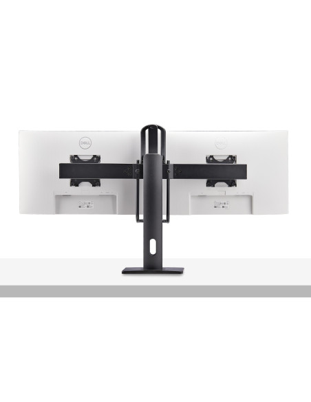 StarTech.com Supporto da Tavolo per Due Monitor- Staffa con barra trasversale per 2 Schermi da 27" VESA 75x75/100x100, altezza r