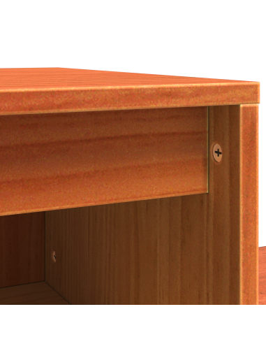 Armadio da Notte con cassetto Marrone cerato 60 x 34 x 51 cm
