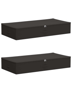 Scatola di Stoccaggio 2 pcs Antracite 100 x 50 x 18 cm 2