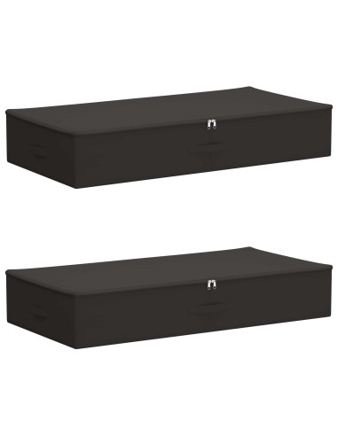 Scatola di Stoccaggio 2 pcs Antracite 100 x 50 x 18 cm