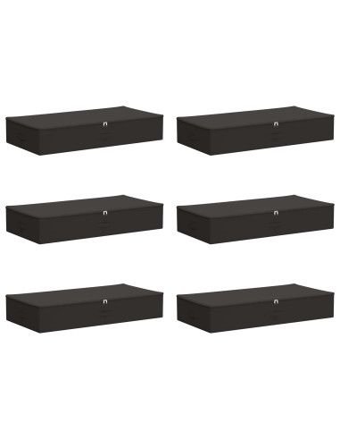 Scatola di Stoccaggio 6 pcs Antracite 100 x 50 x 18 cm