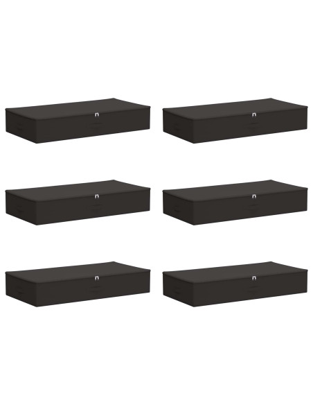 Scatola di Stoccaggio 6 pcs Antracite 100 x 50 x 18 cm
