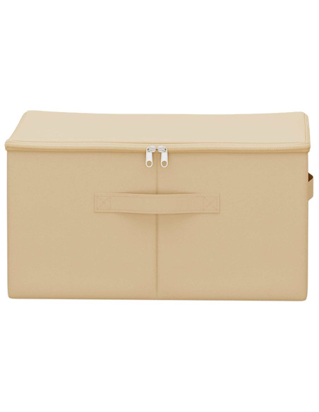 Scatola di Stoccaggio 24 pcs Crema 50 x 30 x 25 cm