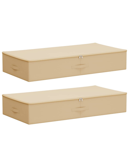 Scatola di Stoccaggio 2 pcs Crema 100 x 50 x 18 cm