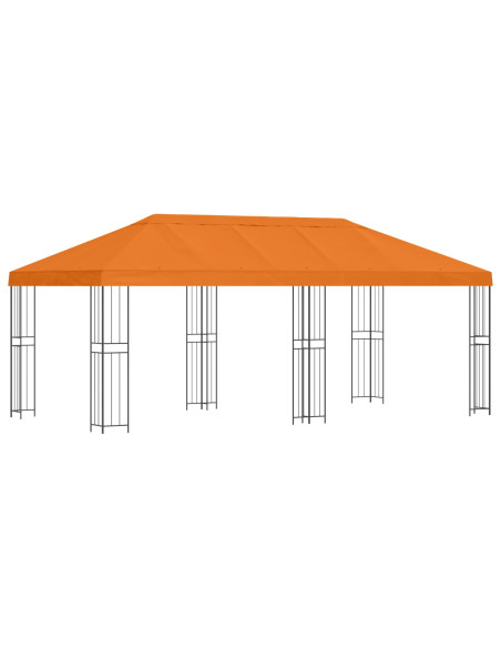 Gazebo con pareti laterali 6 x 3 m Arancione