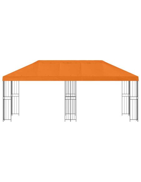 Gazebo con pareti laterali 6 x 3 m Arancione