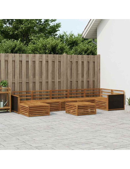 Set di divani da esterno 8 pcs Naturale