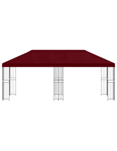 Gazebo con pareti laterali 6 x 3 m Borgogna