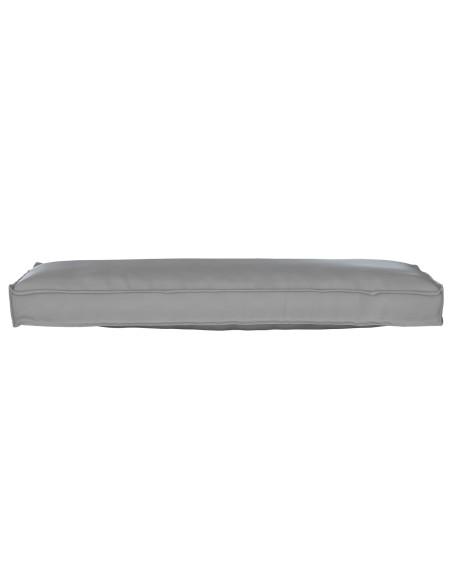 Set di Cuscini per Pallet 2 pcs Grigio 120 x 40 x 8 cm