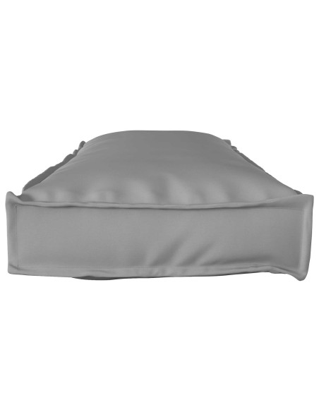 Set di Cuscini per Pallet 2 pcs Grigio 120 x 40 x 8 cm