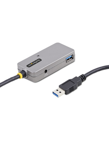 StarTech.com U01043-USB-EXTENDER hub di interfaccia USB 3.2 Gen 1 (3.1 Gen 1) Type-A 5000 Mbit/s Nero, Argento