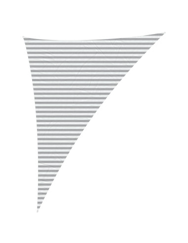 Vela da ombra solare Grigio chiaro e bianco 4 x 5 x 6,4 m