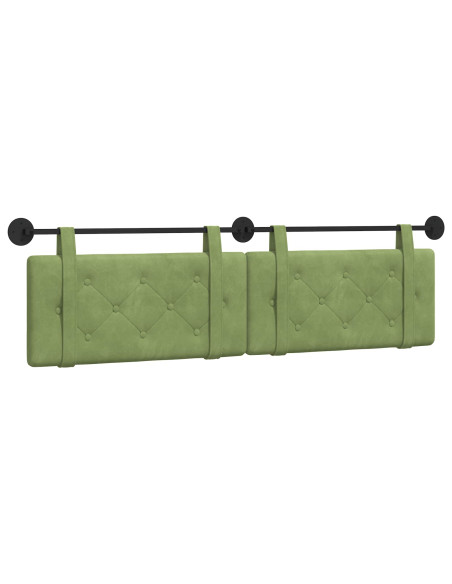 Testata appesa Verde chiaro 170 x 55 x 5 cm Velluto
