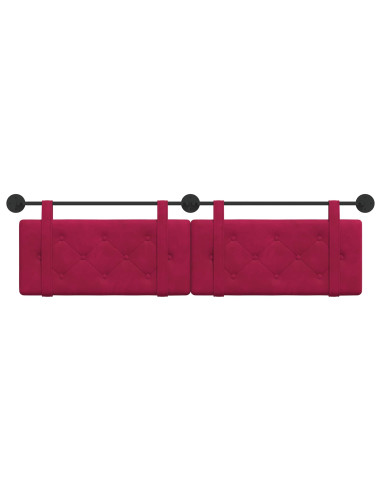 Testata appesa Rosso Vino 170 x 55 x 5 cm Velluto