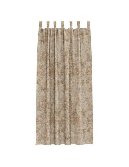 Tende in Velluto con tende 2 pcs Champagne 245 x 140 cm Velluto