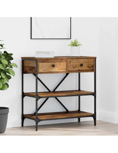 Tavolo consolle con cassetto Marrone 100 x 34,5 x 75 cm legno