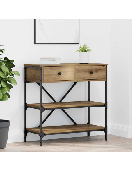 Tavolo consolle con cassetto Marrone 100 x 34,5 x 75 cm legno