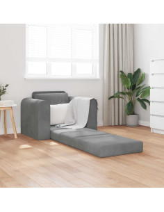 Divano letto Grigio scuro 98 x 71 x 83 cm Velluto