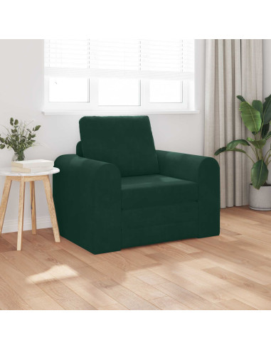 Divano letto Verde Scuro 98 x 71 x 83 cm Velluto