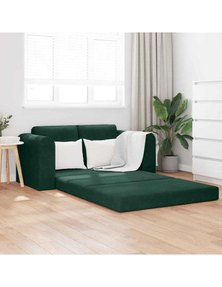 Divano letto 60cm Verde Scuro Velluto