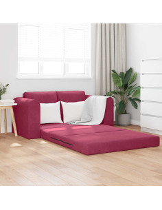 Divano letto 60cm Rosso Vino Velluto