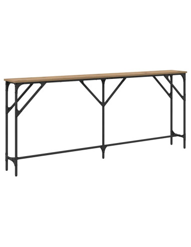 Tavolo consolle rovere artigianale 180 x 23 x 75 cm