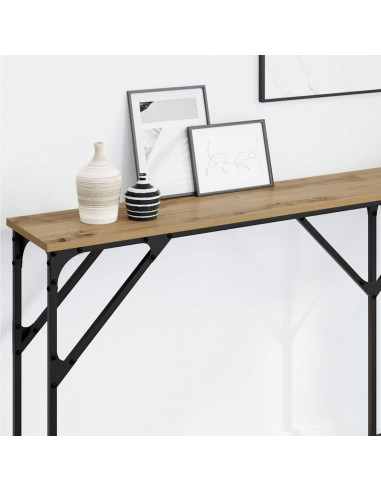 Tavolo consolle rovere artigianale 180 x 23 x 75 cm
