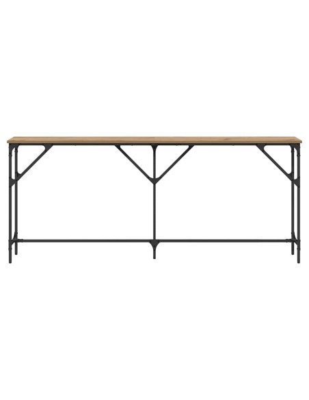 Tavolo consolle rovere artigianale 180 x 23 x 75 cm