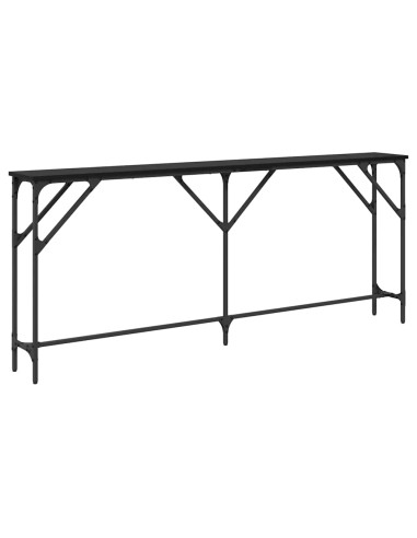 Tavolo consolle Rovere nero 180 x 23 x 75 cm